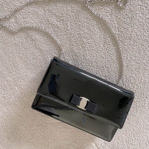 Black Salvatore Ferragamo Shoulder Bag